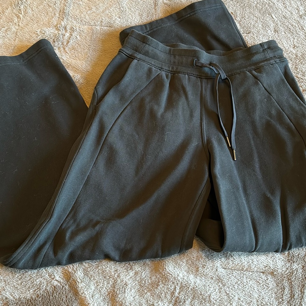 Scuba wide leg sweats